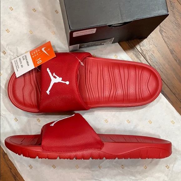 JORDAN BREAK SLIDE Gym Red/White - Picture 8 of 16